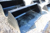 Kivel 84'' high capacity skid mount material bucket