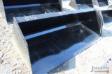 Kivel 96'' high capacity skid mount material bucket
