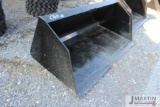 Kivel 72'' high capacity skid mount material bucket