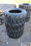 Set of 4-10-16.5NHS skid loader tires (x4)