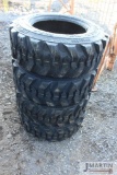 Set of 4-10-16.5NHS skid loader tires (x4)
