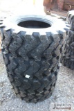 Set of 4-Forerunner 12-16.5NHS skid loader tires (x4)