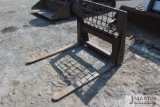 48'' Skid mount pallet forks