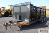 2015 B-Wise 16' dump trailer