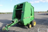 JD 385 round baler