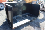 Fork mount 4'x8' 3 side dumpster unit