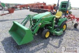 2012 JD 1023E compact w/ H120 loader