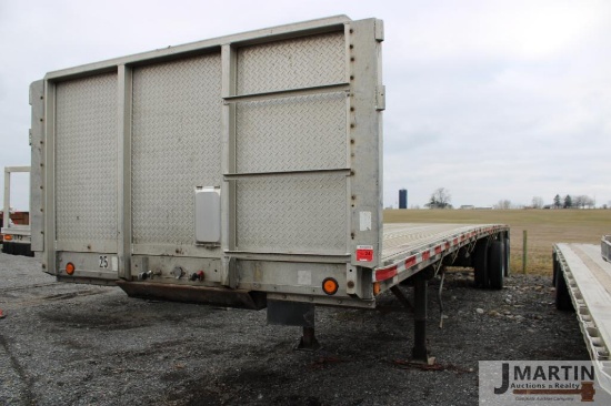 1991 Reitnour 45' alum flatbed trailer
