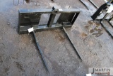 Skid mount double bale spear