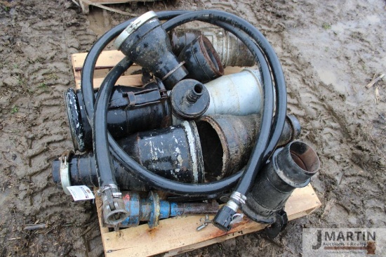 Pallet Of 6" - 8" manure hose adapter fittings