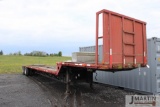 1981 Transcraft steel step deck trailer