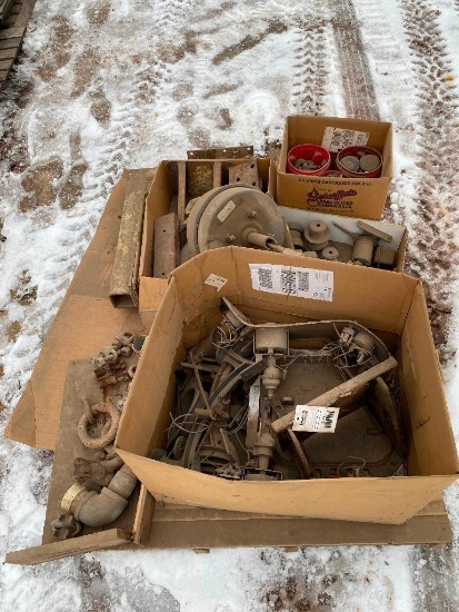 Pallet of 1968 truck parts