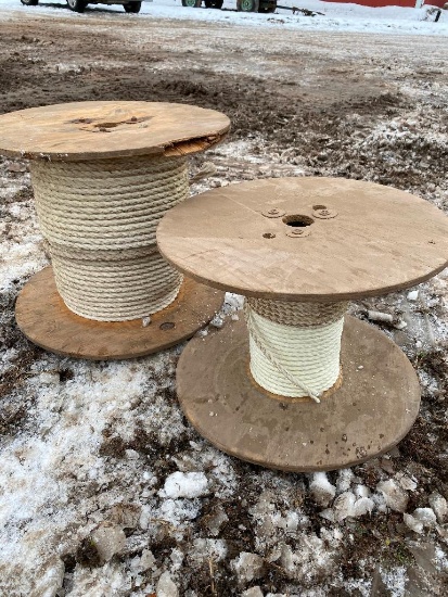 2- rolls of poly braided rope