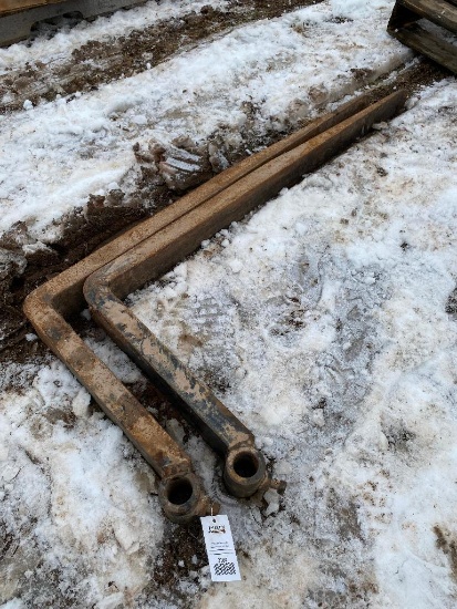 2- 48? long pallet forks w/ 1- 3/4? mounting hole