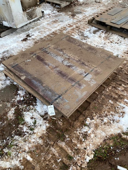 2- 4?x4? 3/16 steel plates & 2- 4x4 3/8 steel plates