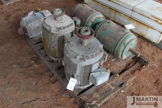 2-General Electric 20hp 3 phase motor