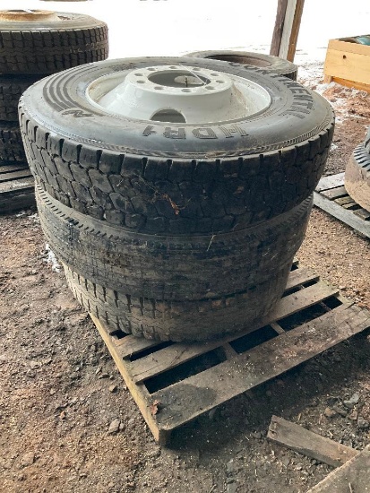 3-Continental 11R24.5 tires