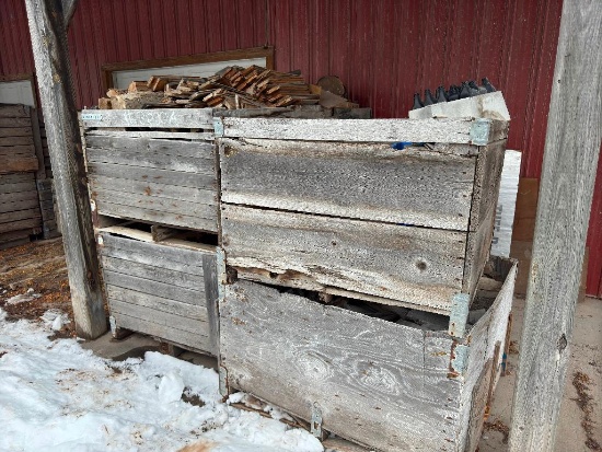 30 crates of fire wood w/ 4 pallets of kindling