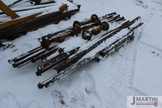 Lot of used disc shafts