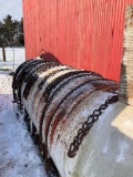 Lot of misc heavy duty chains