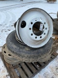 4- 24.5? aluminum rims w/ 10 bolt rims