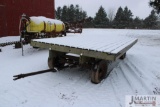 Wooden 16'x 8' flat wagon