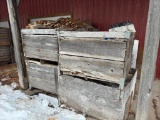 30 crates of fire wood w/ 4 pallets of kindling