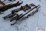 Lot of used disc shafts