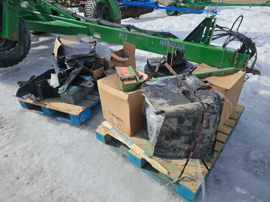 2 Skids of arms, bearings, and misc high speed disc parts