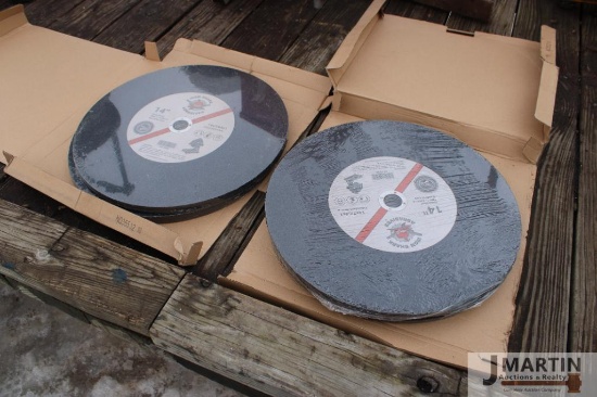 Pack of 20-14'' x7/64'', 1'' arbor chop saw wheels