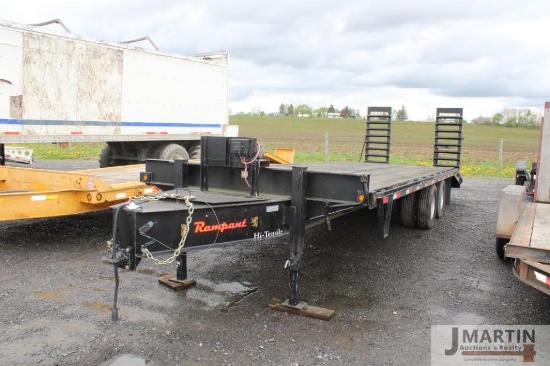 2020 Rampant PTD09 25' tag along trailer