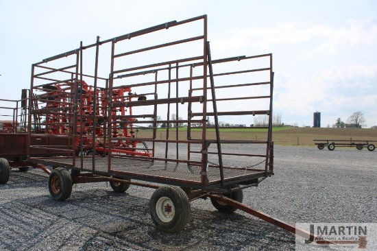 18' Metal hay wagon
