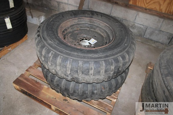 2- 9.00-20 tires