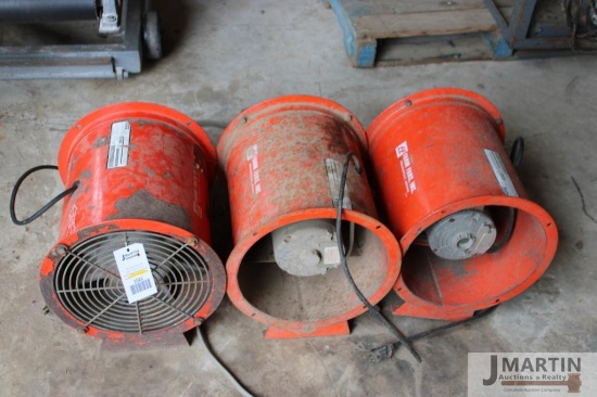 3- Farm Fans 220v fans