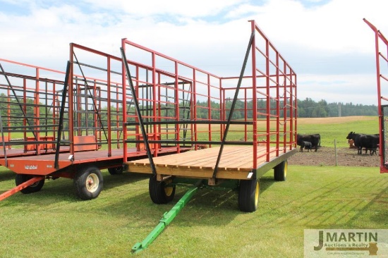 Pronovost 8x18 steel hay wagon