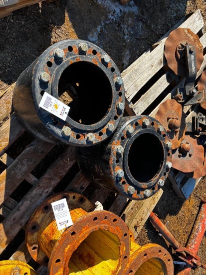 Set of CIH 13'' 10 bolt front hub extensions