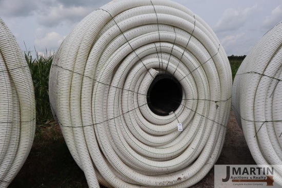 Unused roll of 4'' x 3200' tile line