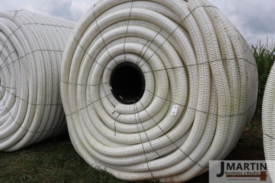 Unused roll of 4'' x 3200' tile line