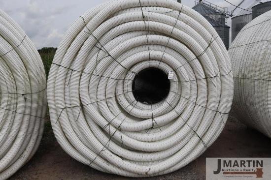 Unused roll of 4'' x 3200' tile line