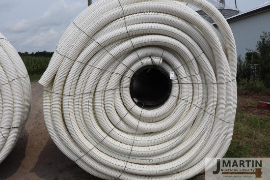 Unused roll of 4'' x 3200' tile line