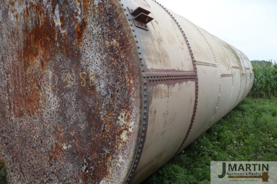 10.5' Diameter x 35' tall metal tank