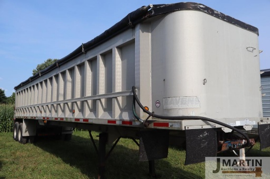 1993 Ravens 40' frameless dump trailer