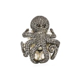 Sterling Silver Octopus Ring