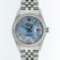 Rolex Stainless Steel Blue MOP Diamond DateJust Men's Watch