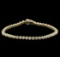1.52 ctw Diamond Tennis Bracelet - 14KT Yellow Gold