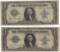 1923 $1 Large Silver Certificate Speelman / White Notes Lot of 2