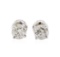 1.00 ctw Diamond Stud Earrings - 14KT White Gold