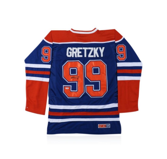 PSA Certified Wayne Gretzky Autographed Hockey Jersey