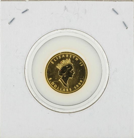 1999 Canada Maple 1/10 oz Fine 9999 Gold Coin