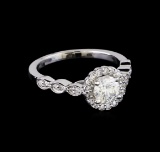 0.92 ctw Diamond Ring - 14KT White Gold